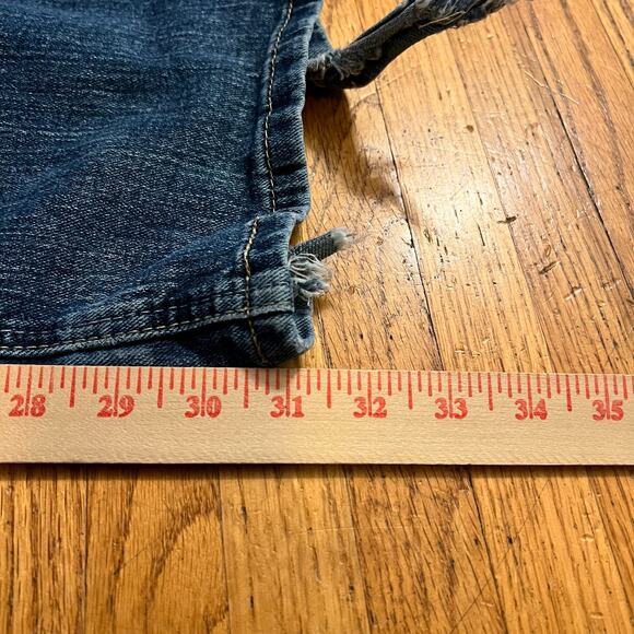 Ariat Jeans Mens 38 X32 Low Rise Boot Cotton Whisker Blue Denim Western - Picture 10 of 11